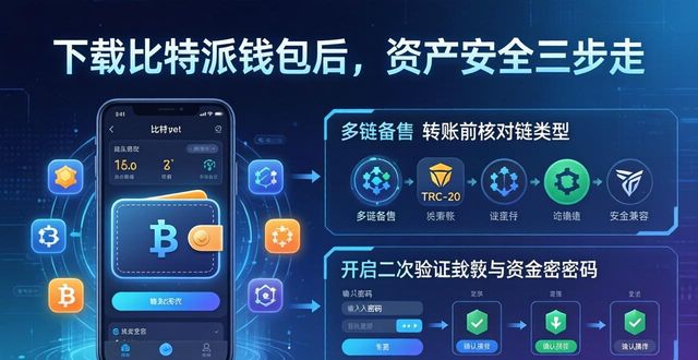 下载比特派钱包后，资产安全三步走